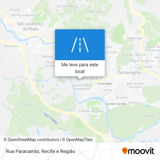 Rua Paracambi mapa