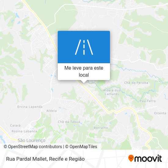 Rua Pardal Mallet mapa