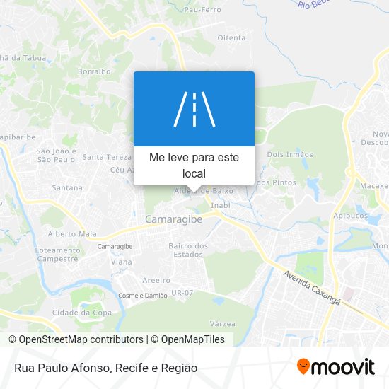 Rua Paulo Afonso mapa