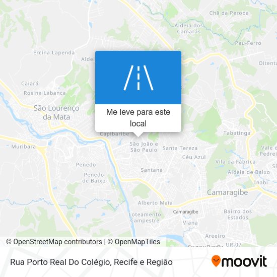 Rua Porto Real Do Colégio mapa