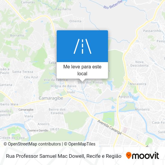 Rua Professor Samuel Mac Dowell mapa