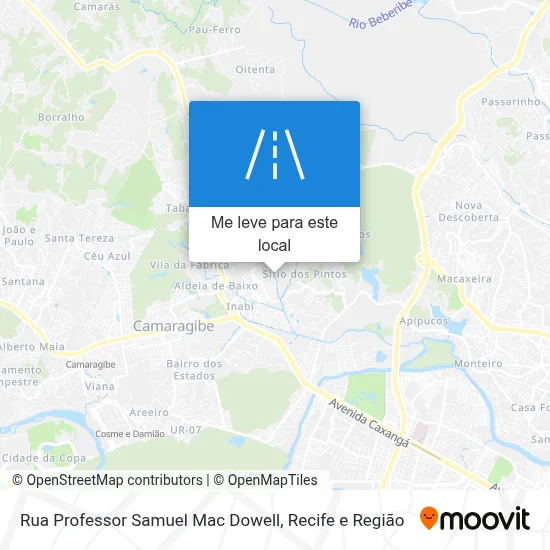 Rua Professor Samuel Mac Dowell mapa