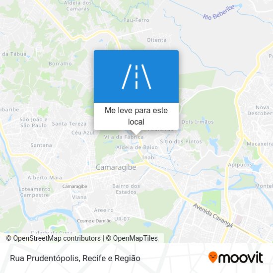 Rua Prudentópolis mapa