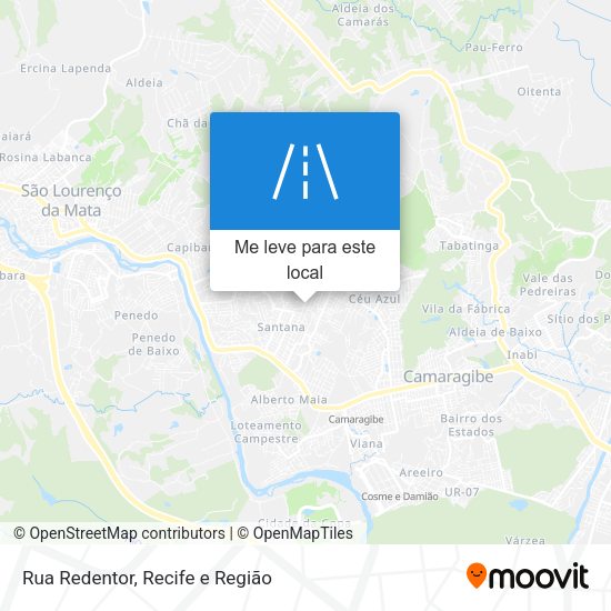 Rua Redentor mapa
