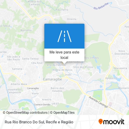 Rua Rio Branco Do Sul mapa