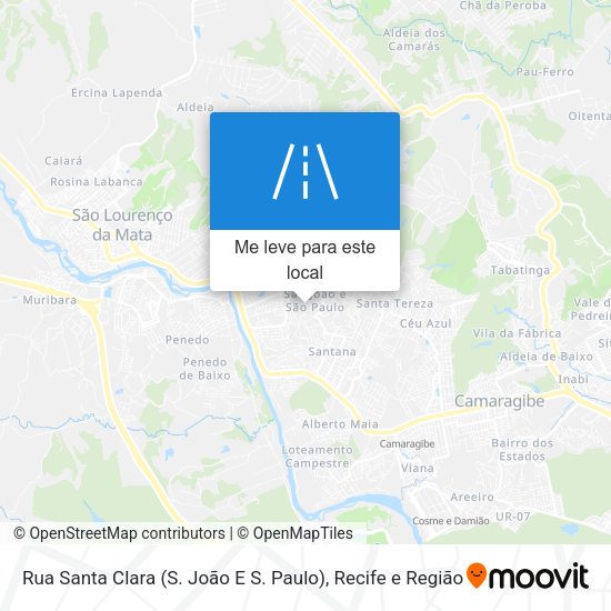 Rua Santa Clara (S. João E S. Paulo) mapa