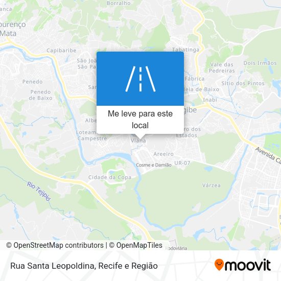 Rua Santa Leopoldina mapa