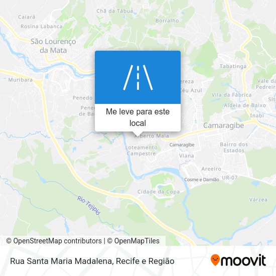 Rua Santa Maria Madalena mapa