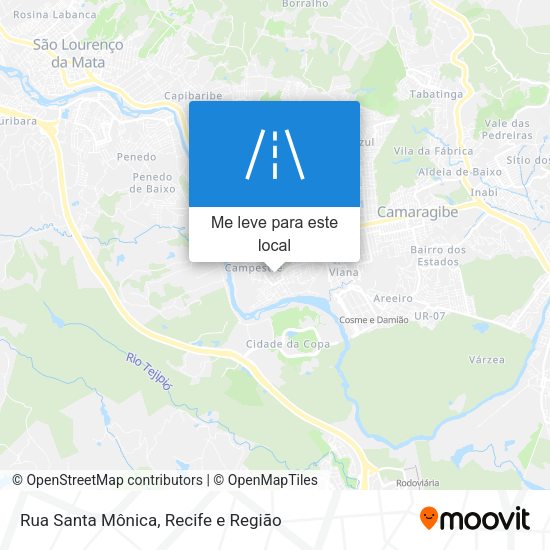 Rua Santa Mônica mapa