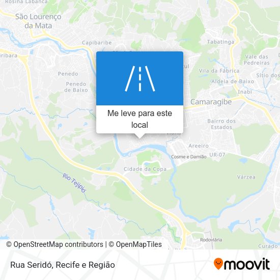 Rua Seridó mapa