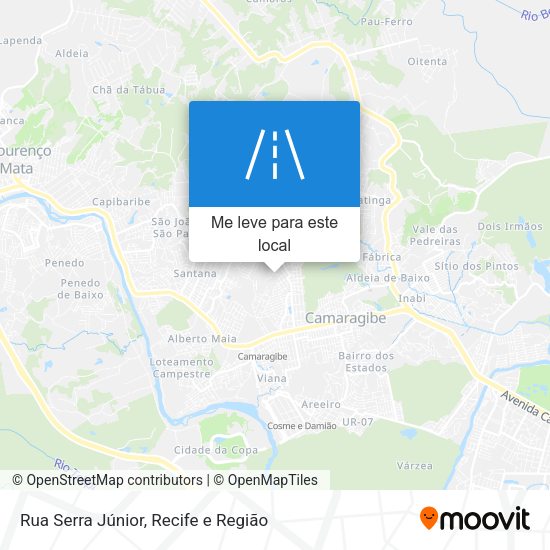 Rua Serra Júnior mapa