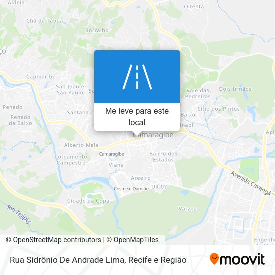 Rua Sidrônio De Andrade Lima mapa