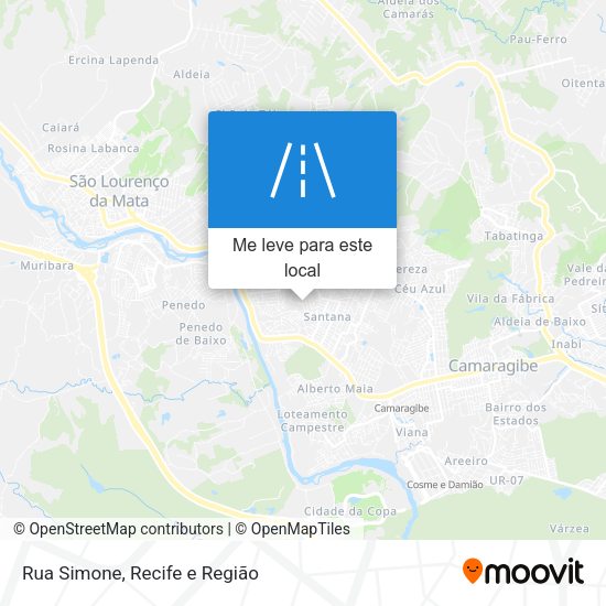 Rua Simone mapa