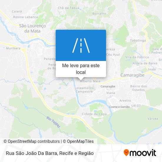 Rua São João Da Barra mapa