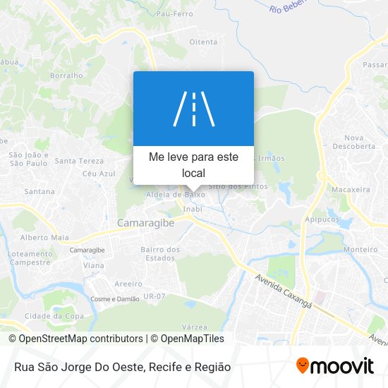 Rua São Jorge Do Oeste mapa
