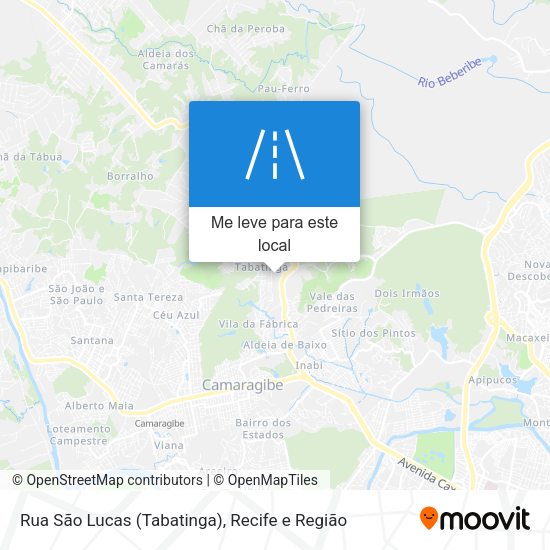 Rua São Lucas (Tabatinga) mapa