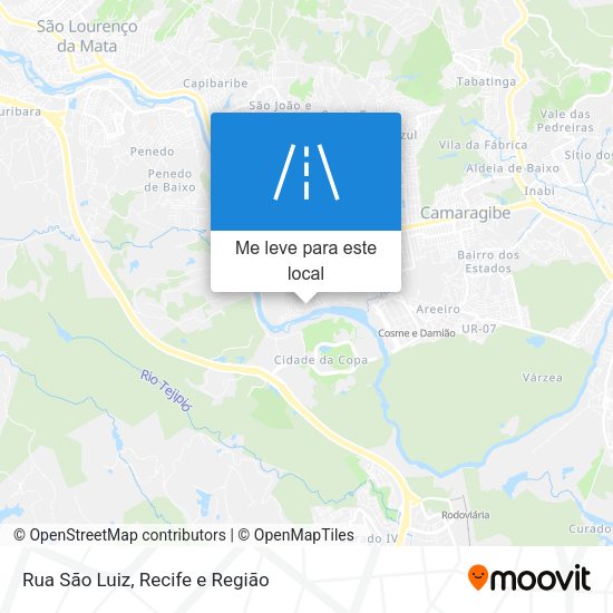 Rua São Luiz mapa