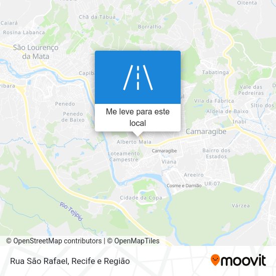 Rua São Rafael mapa