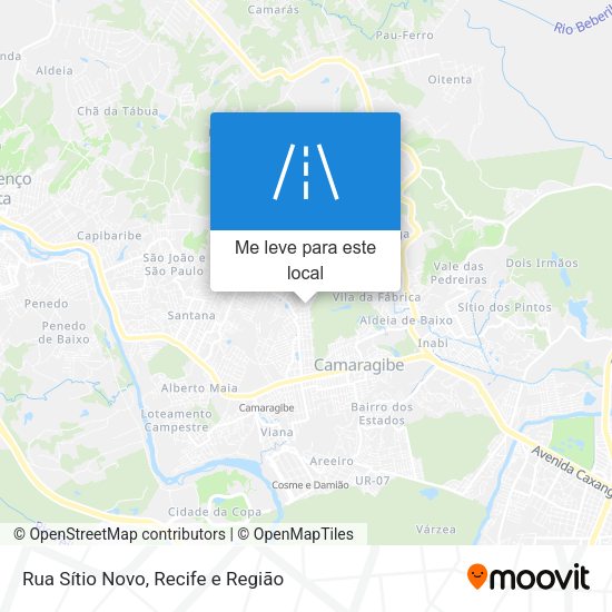 Rua Sítio Novo mapa