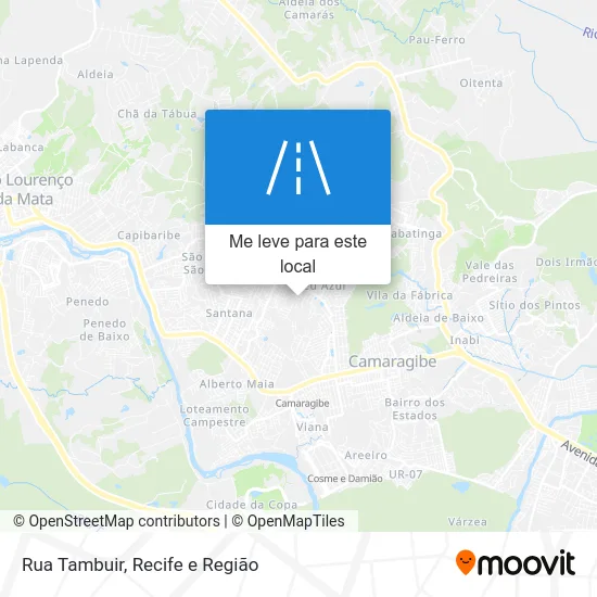 Rua Tambuir mapa
