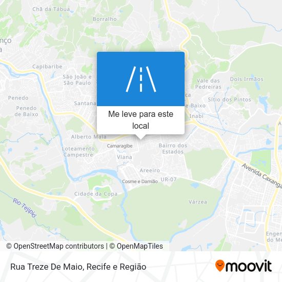 Rua Treze De Maio mapa
