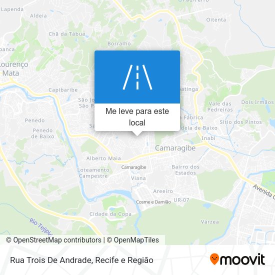 Rua Trois De Andrade mapa