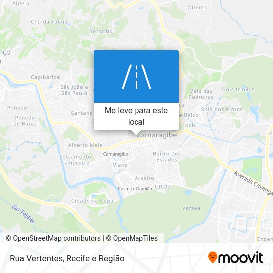 Rua Vertentes mapa