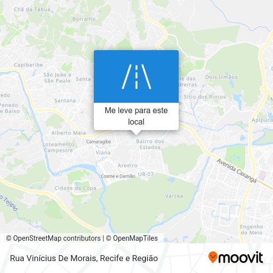 Rua Vinícius De Morais mapa
