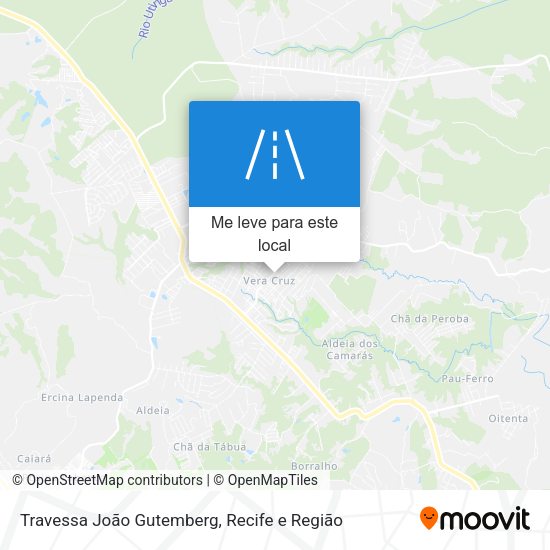 Travessa João Gutemberg mapa