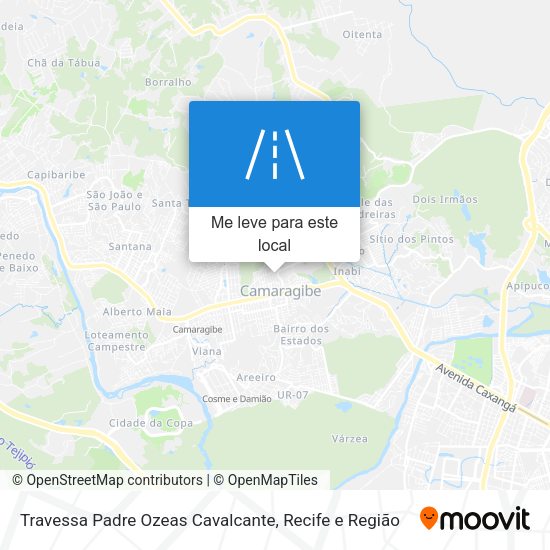 Travessa Padre Ozeas Cavalcante mapa