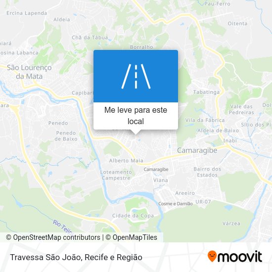 Travessa São João mapa