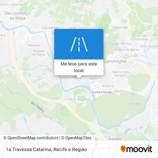 1a Travessa Catarina mapa
