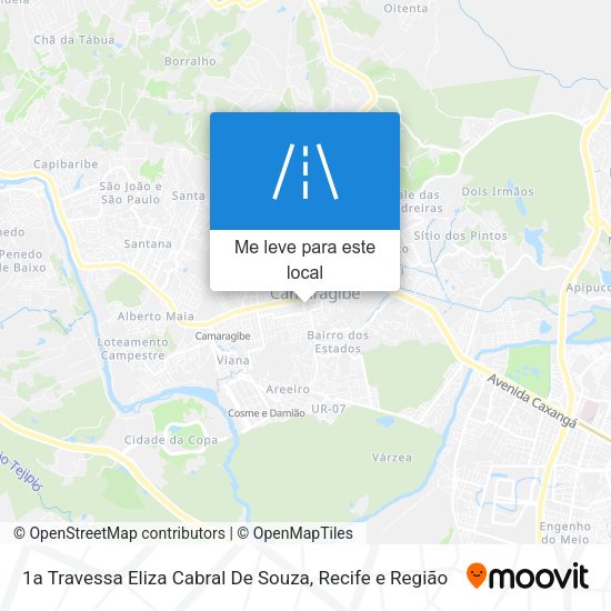 1a Travessa Eliza Cabral De Souza mapa