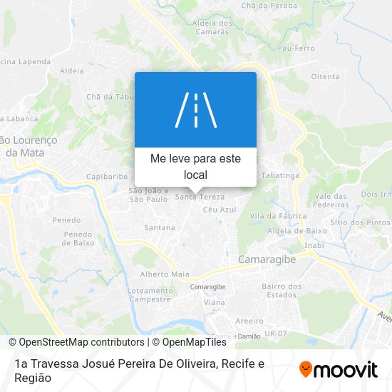 1a Travessa Josué Pereira De Oliveira mapa