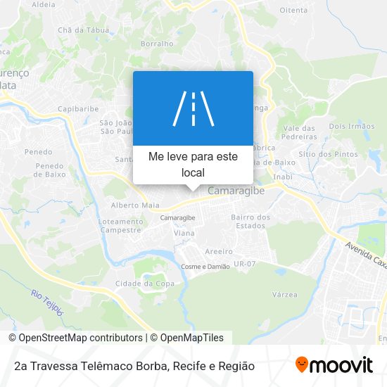 2a Travessa Telêmaco Borba mapa