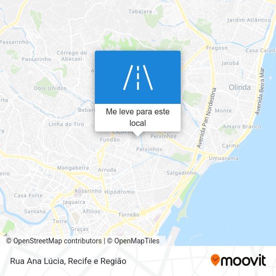 Rua Ana Lúcia mapa