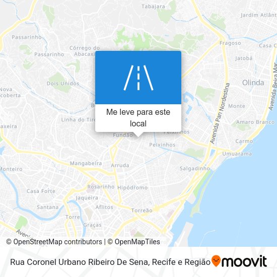 Rua Coronel Urbano Ribeiro De Sena mapa