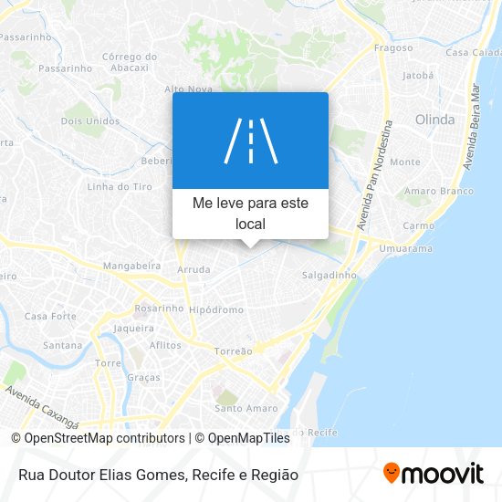 Rua Doutor Elias Gomes mapa