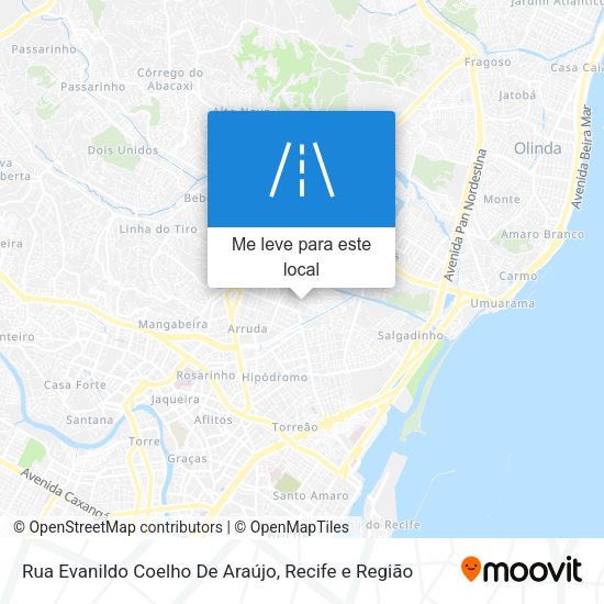 Rua Evanildo Coelho De Araújo mapa