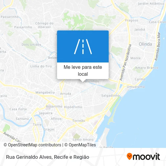 Rua Gerinaldo Alves mapa