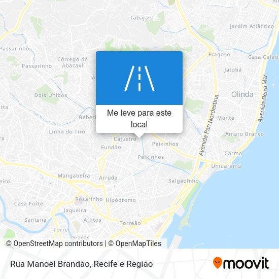 Rua Manoel Brandão mapa