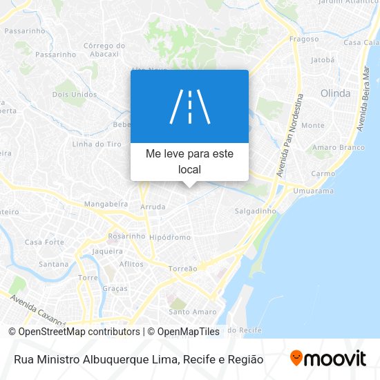 Rua Ministro Albuquerque Lima mapa