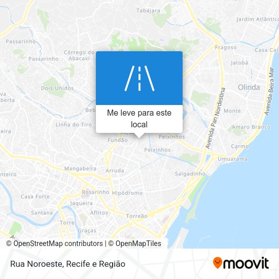Rua Noroeste mapa