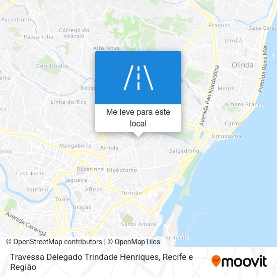 Travessa Delegado Trindade Henriques mapa