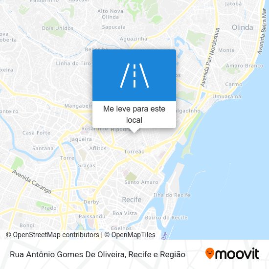 Rua Antônio Gomes De Oliveira mapa