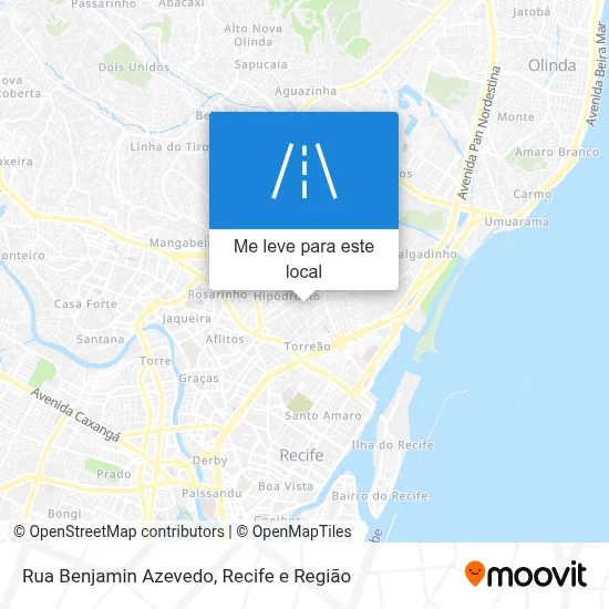 Rua Benjamin Azevedo mapa