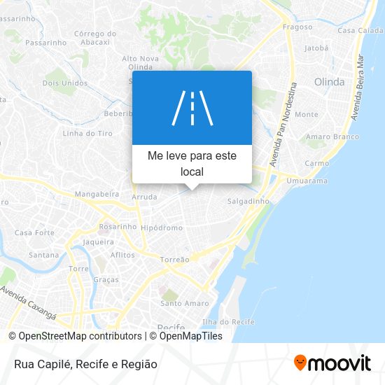 Rua Capilé mapa