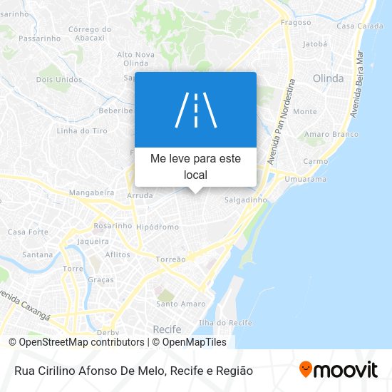Rua Cirilino Afonso De Melo mapa