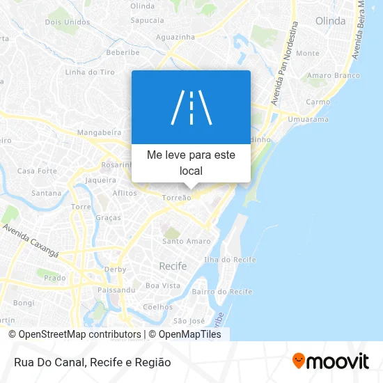 Rua Do Canal mapa
