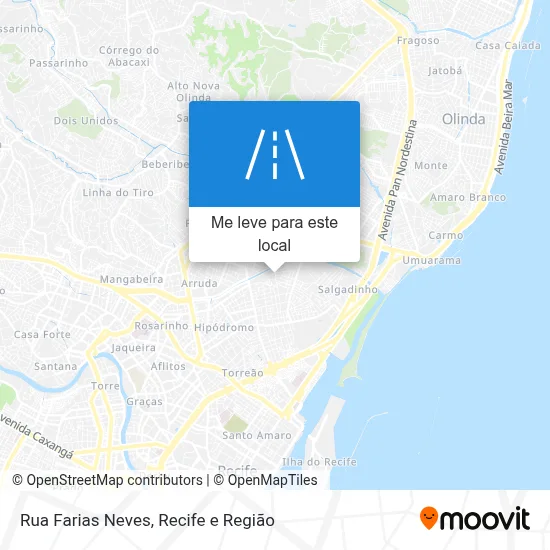Rua Farias Neves mapa